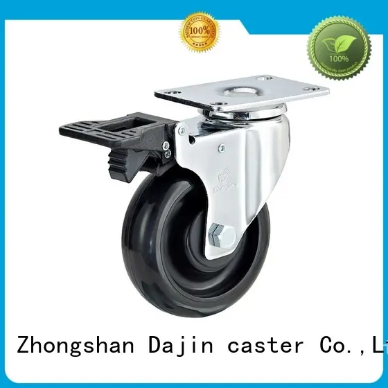 Dajin caster pu anti static caster wheels plate trolleys 1