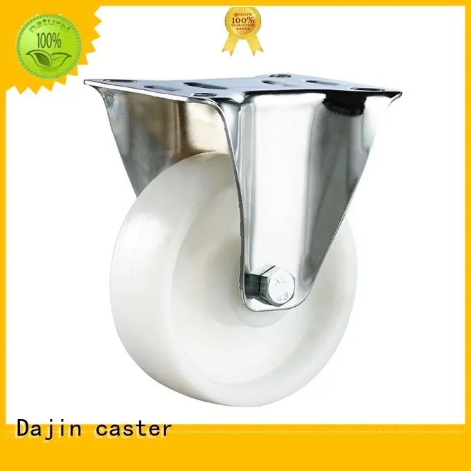 Dajin caster fixed pu caster wheel carts for wholesale 1