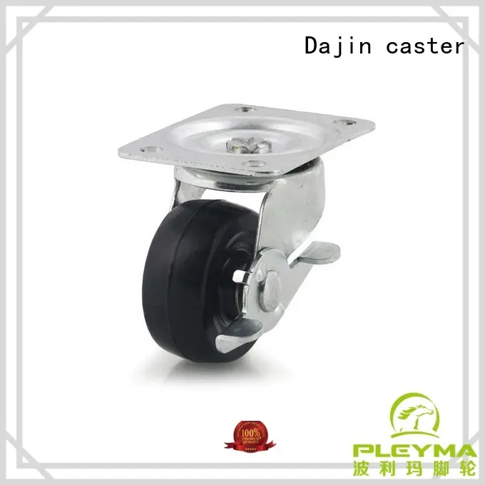 Dajin caster furnishings polyurethane wheels castor for wholesale 1