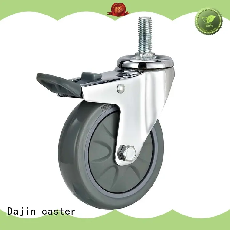 medium duty swivel casters institutional fro rack Dajin caster 1