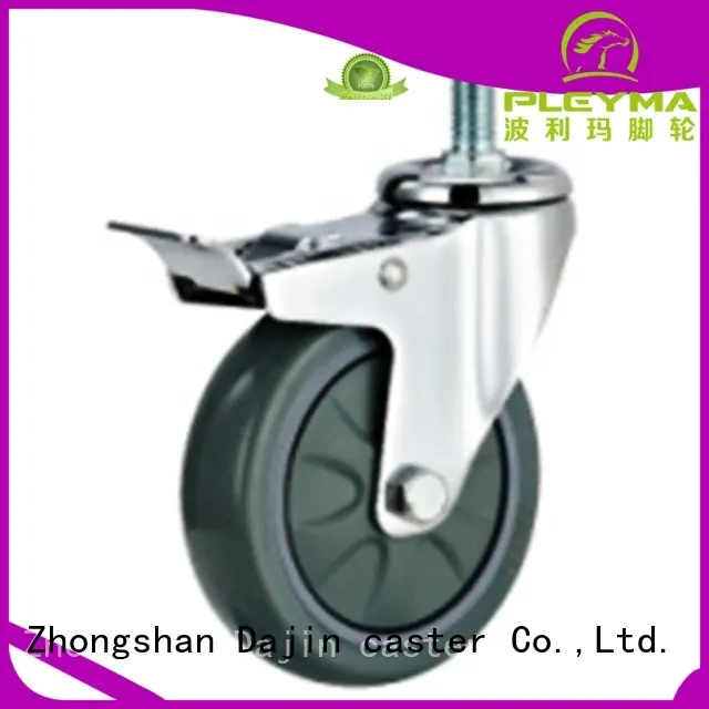 thread medium duty swivel casters plastic fro rack Dajin caster 1