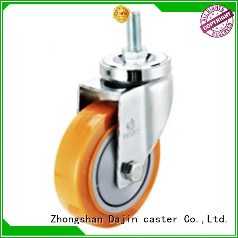 non-marking furniture swivel casters threaded for dollies Dajin caster 1