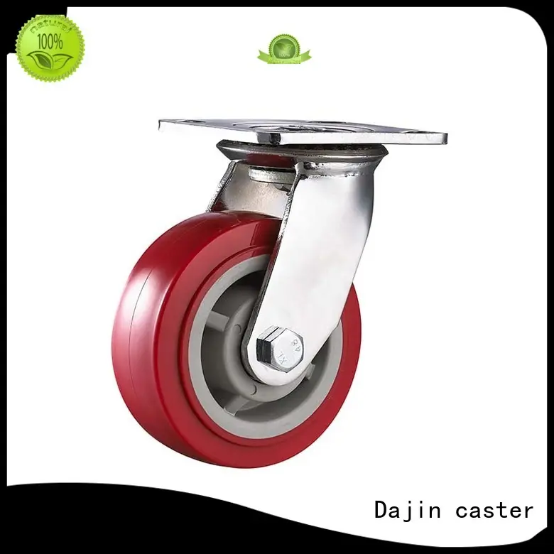 popular heavy duty trolley wheels brake for machine Dajin caster 1