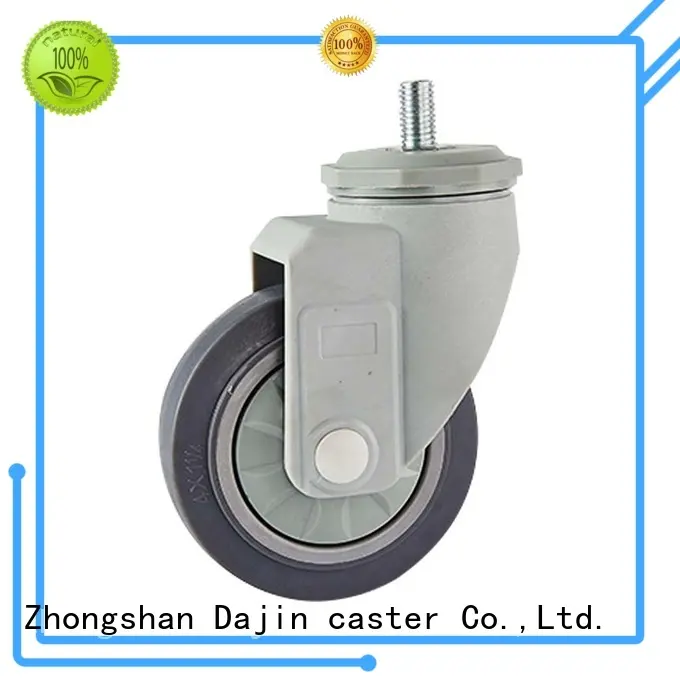Dajin caster highly-rated plastic caster wheels fork for-dollies 1