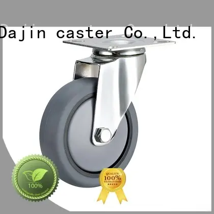 Dajin caster carts 5 inch swivel caster with brake swivel for trolleys 1