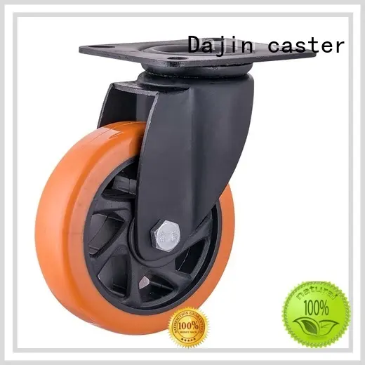 Dajin caster popular heavy duty swivel casters pu for car 1