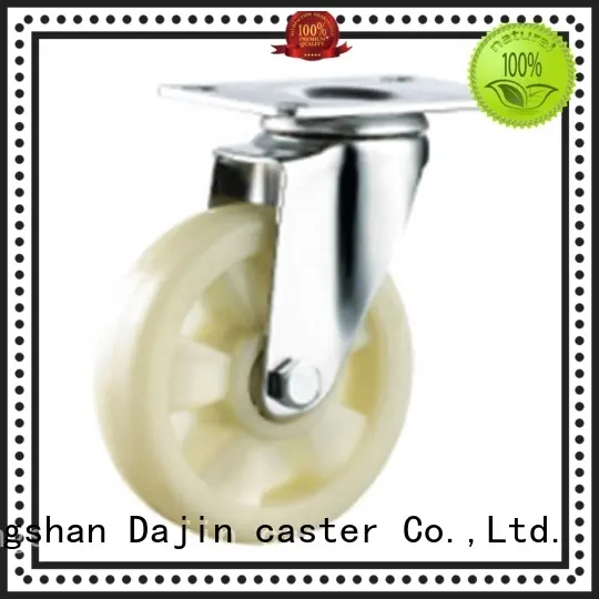 Dajin caster pp stem swivel caster wheels pu for trolleys 1