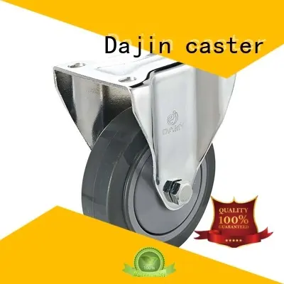Dajin caster medium 6 inch swivel caster with brake double fro rack 1