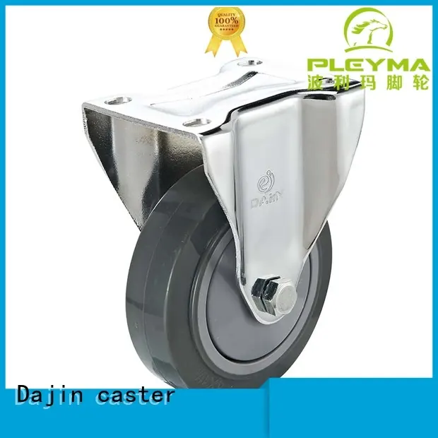 Dajin caster capacity 5 inch swivel caster with brake stem for dollies 1