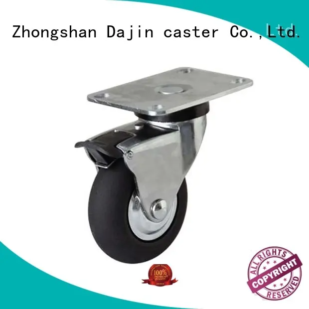 Dajin caster hi-elastic furniture caster wheels swivel for airport 1