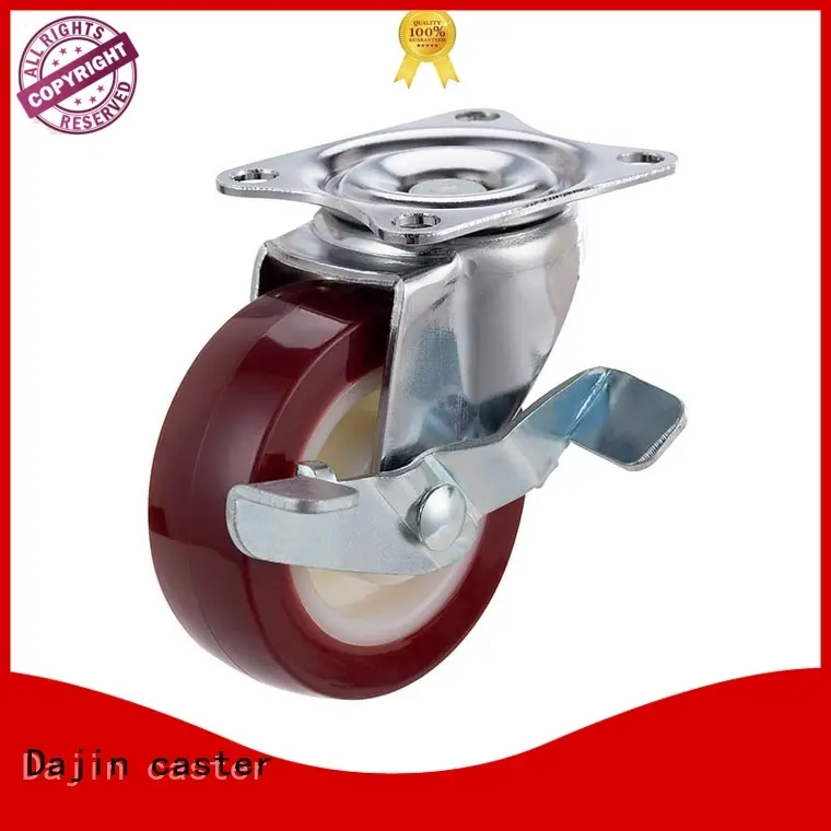 Dajin caster light pu caster wheel furniture for wholesale 1