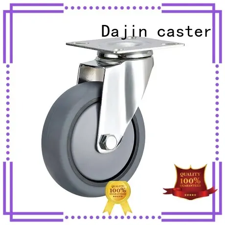 Dajin caster institutional 3 inch swivel casters polyurethane for dollies 1