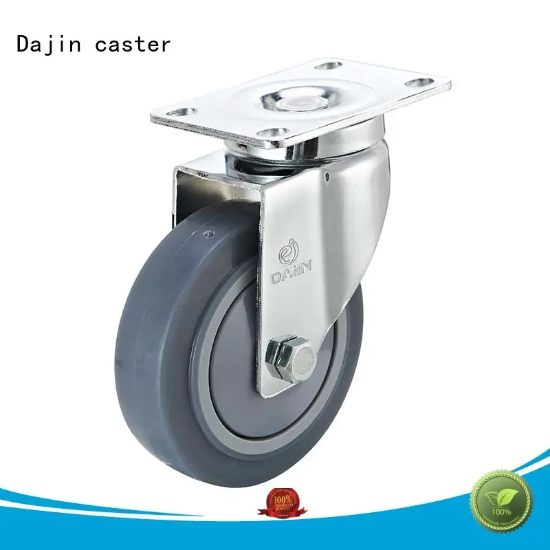 Dajin caster plastic 4 inch swivel casters bearing for trolleys 1