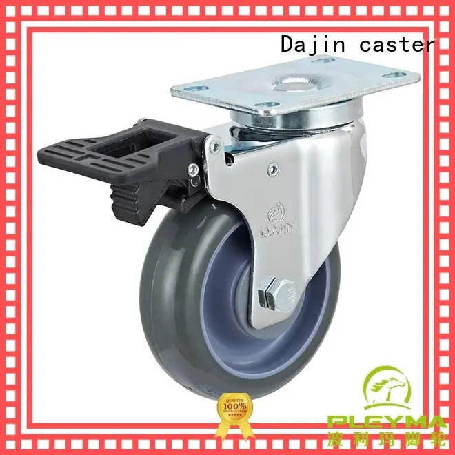Dajin caster medium 5 inch swivel casters stem fro rack 1
