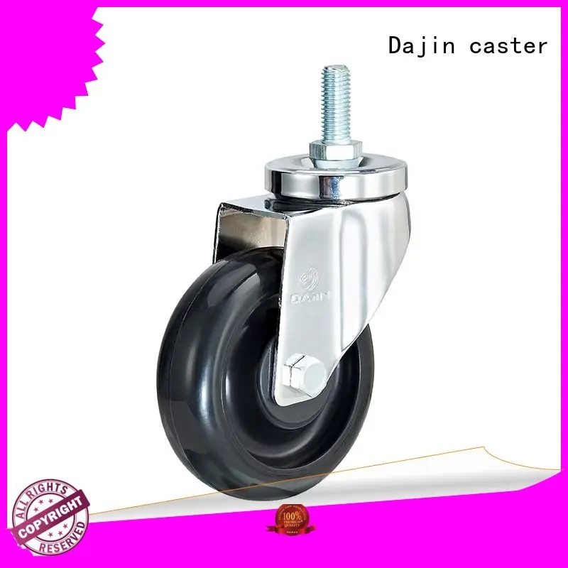 Dajin caster pu esd wheels custom food service carts 1
