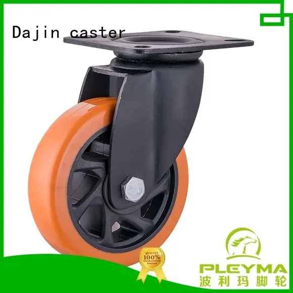 Dajin caster universal heavy duty caster wheels side metal brake 1