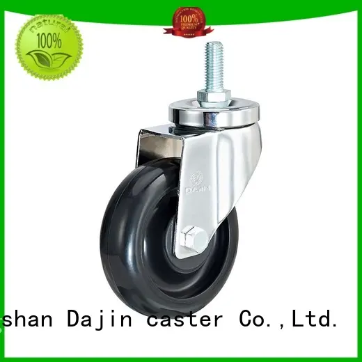 Dajin caster rigid anti static castors thread food service carts 1
