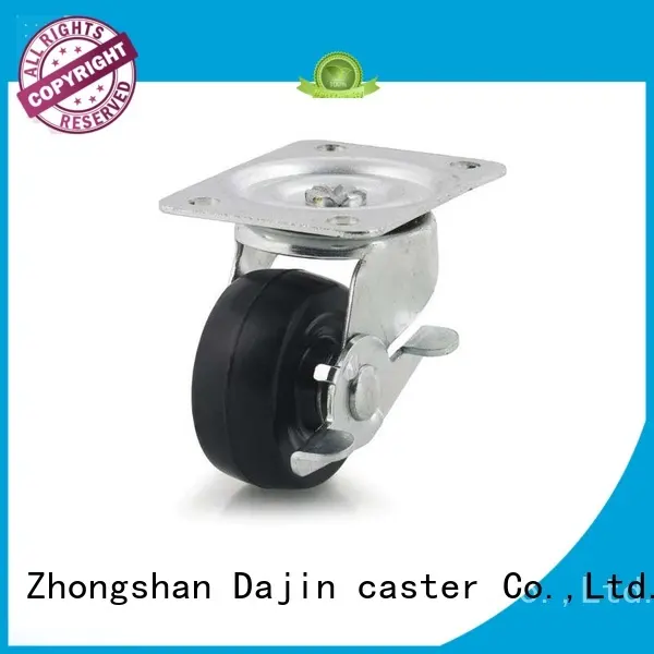 Dajin caster brake polyurethane wheels caster at discount 1