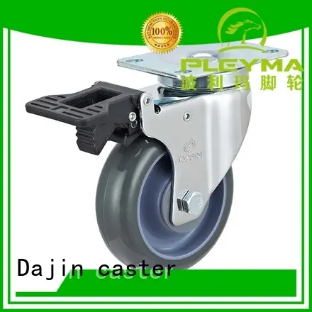 pp 2 swivel caster wheels pu light for dollies 1