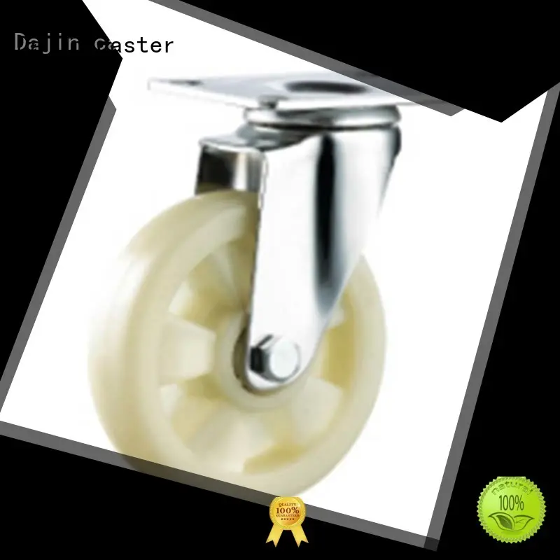 Dajin caster plastic medium duty swivel casters tpr for dollies 1