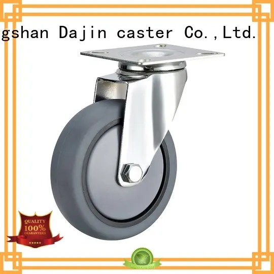 capacity medium duty caster wheels pu stem for trolleys 1