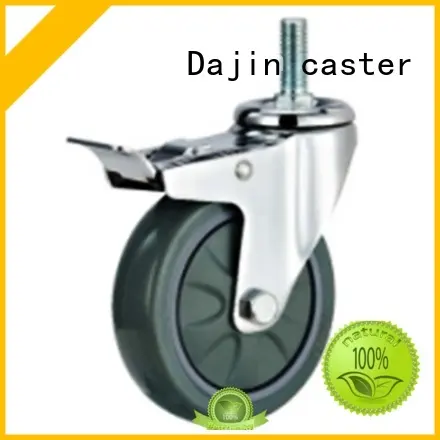 Dajin caster light duty 2 swivel caster wheels thread fro rack 1