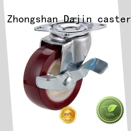 Dajin caster metal pu caster wheel wheel for wholesale 1