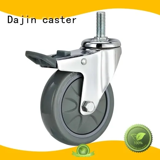 Dajin caster pu small swivel casters polyurethane for trolleys 1
