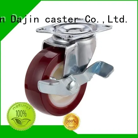 fixed light duty caster wheels brake plate for wholesale 1