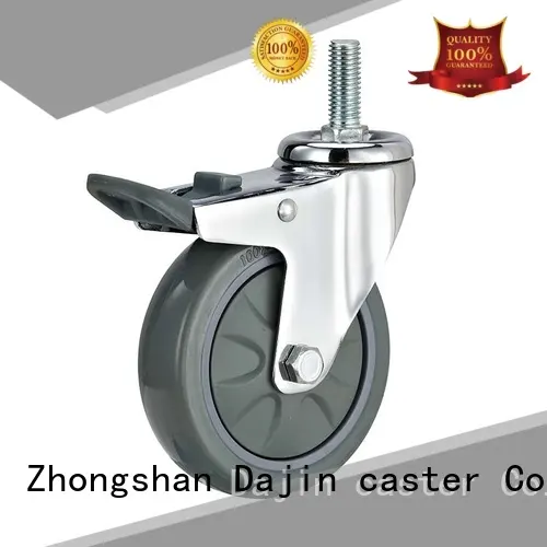 double stem caster wheels polyurethane for trolleys 1