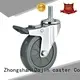 double stem caster wheels polyurethane for trolleys 1