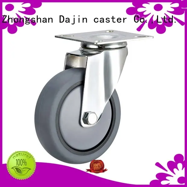 Dajin caster light duty 5 inch swivel caster with brake bearing for dollies 1