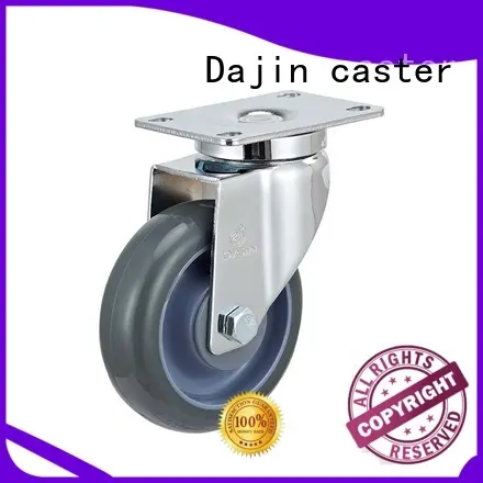 Dajin caster mediumlight furniture swivel casters tpr fro rack 1