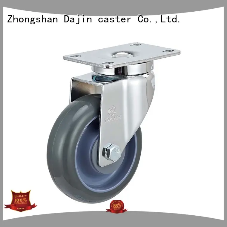 institutional 5 inch swivel caster with brake pu stem for dollies 1
