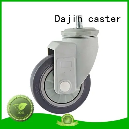 medium rubber casters highly-rated custom service plastic-brake 1