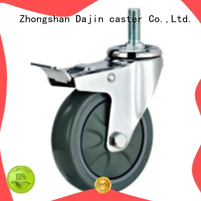 Dajin caster stem 3 swivel caster ball fro rack 1
