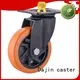 Dajin caster universal heavy duty trolley wheels hand metal brake 1