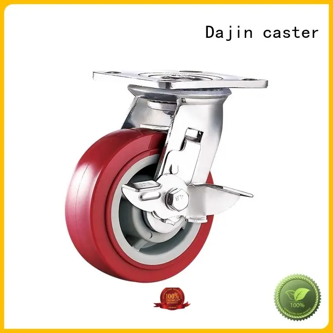 Dajin caster universal heavy duty casters pu bakery racks 1