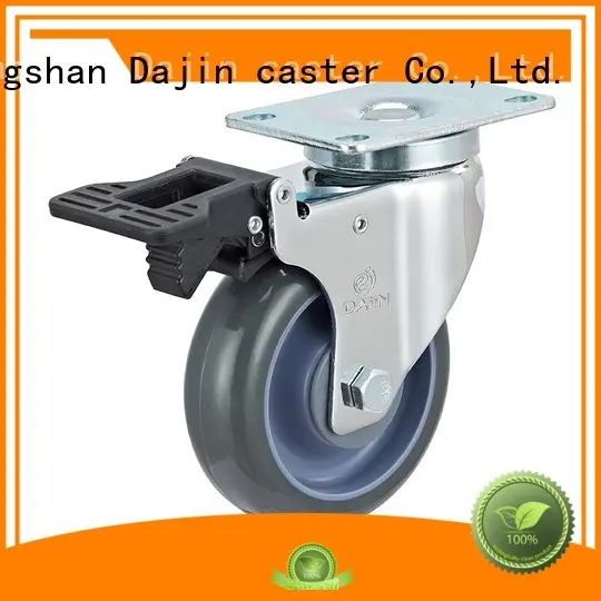 Dajin caster plastic medium duty swivel casters stem for trolleys 1