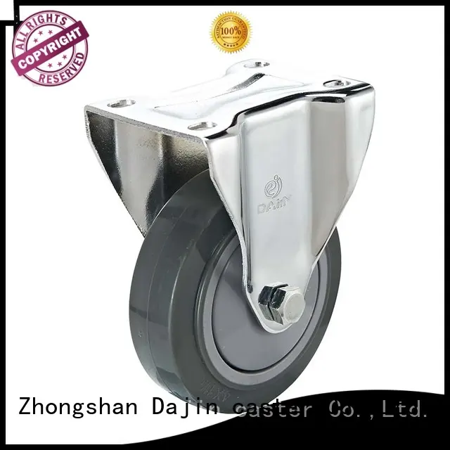 Dajin caster polyurethane small swivel caster wheels brake for trolleys 1