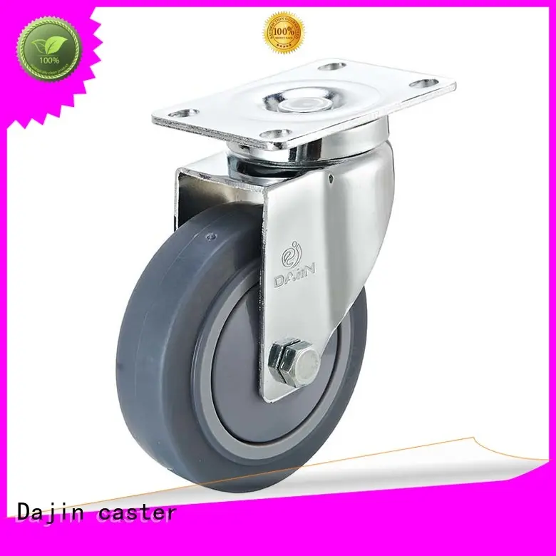 Dajin caster capacity 5 inch swivel caster with brake fro rack 1