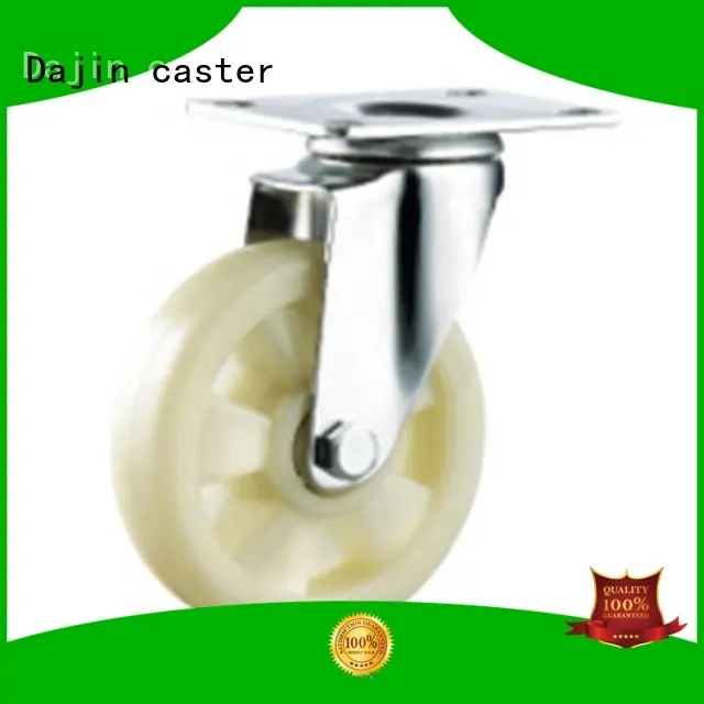 Dajin caster brake furniture swivel casters polyurethane for dollies 1