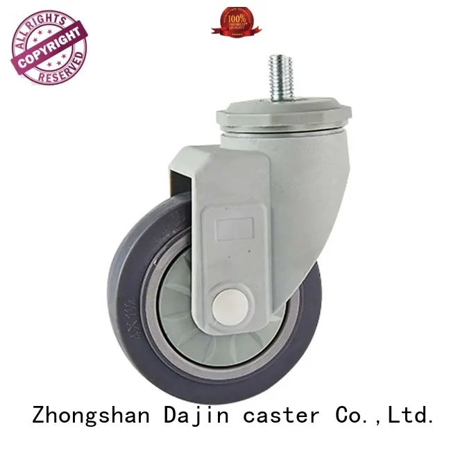 Dajin caster hot-sale rubber casters custom service bearing 1