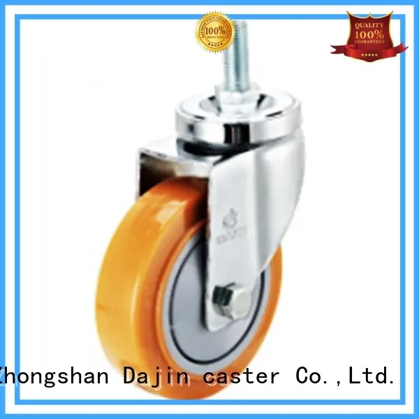 pp small swivel caster wheels threaded polyurethane for trolleys 1