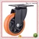 orange heavy duty swivel wheels universal swivel metal brake 1