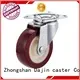 Dajin caster rigid light duty caster wheels rubber for wholesale 1
