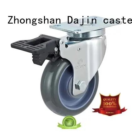 Dajin caster economic small swivel caster wheels brake fro rack 1