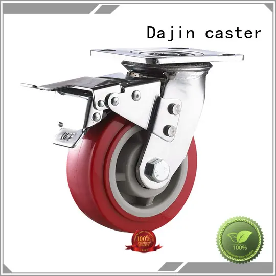 Dajin caster hot-sale heavy duty wheels pu for machine 1