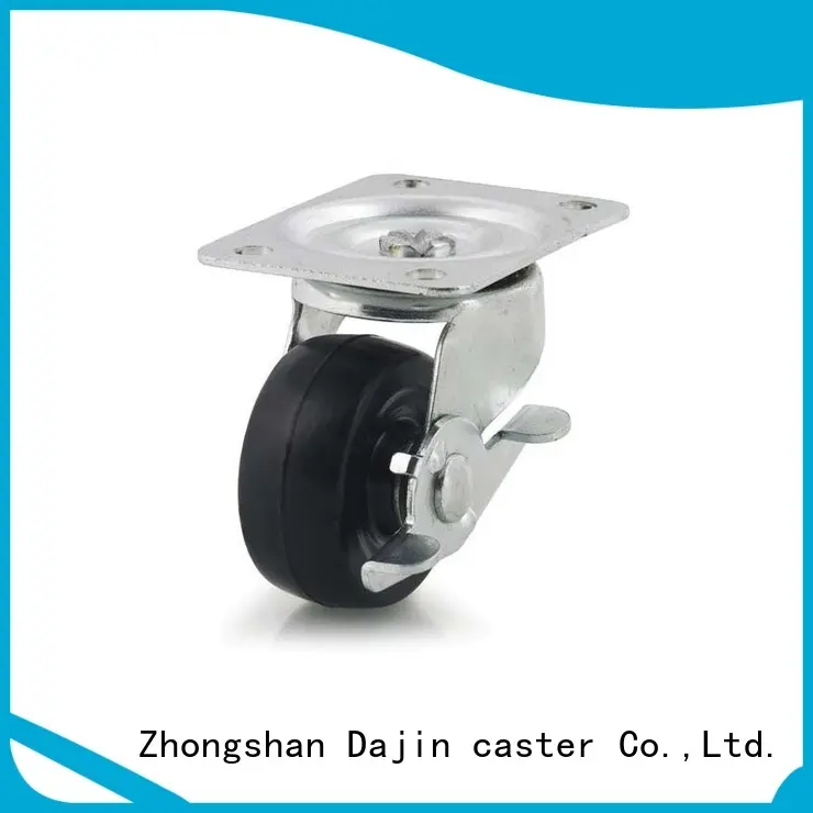 Dajin caster brake light duty caster wheels swivel for wholesale 1