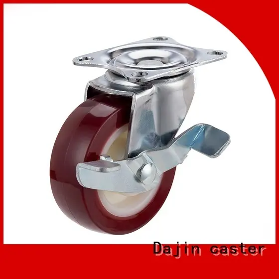 Dajin caster hard light duty caster rubber for wholesale 1